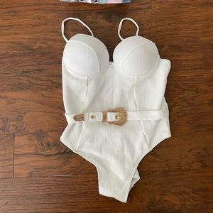 White One Piece Swimsuit NEVER WORN